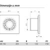 Ventilator za kupatilo SODECA EDMF 150