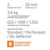 Difuzor linijski PLINE 2/20 1m